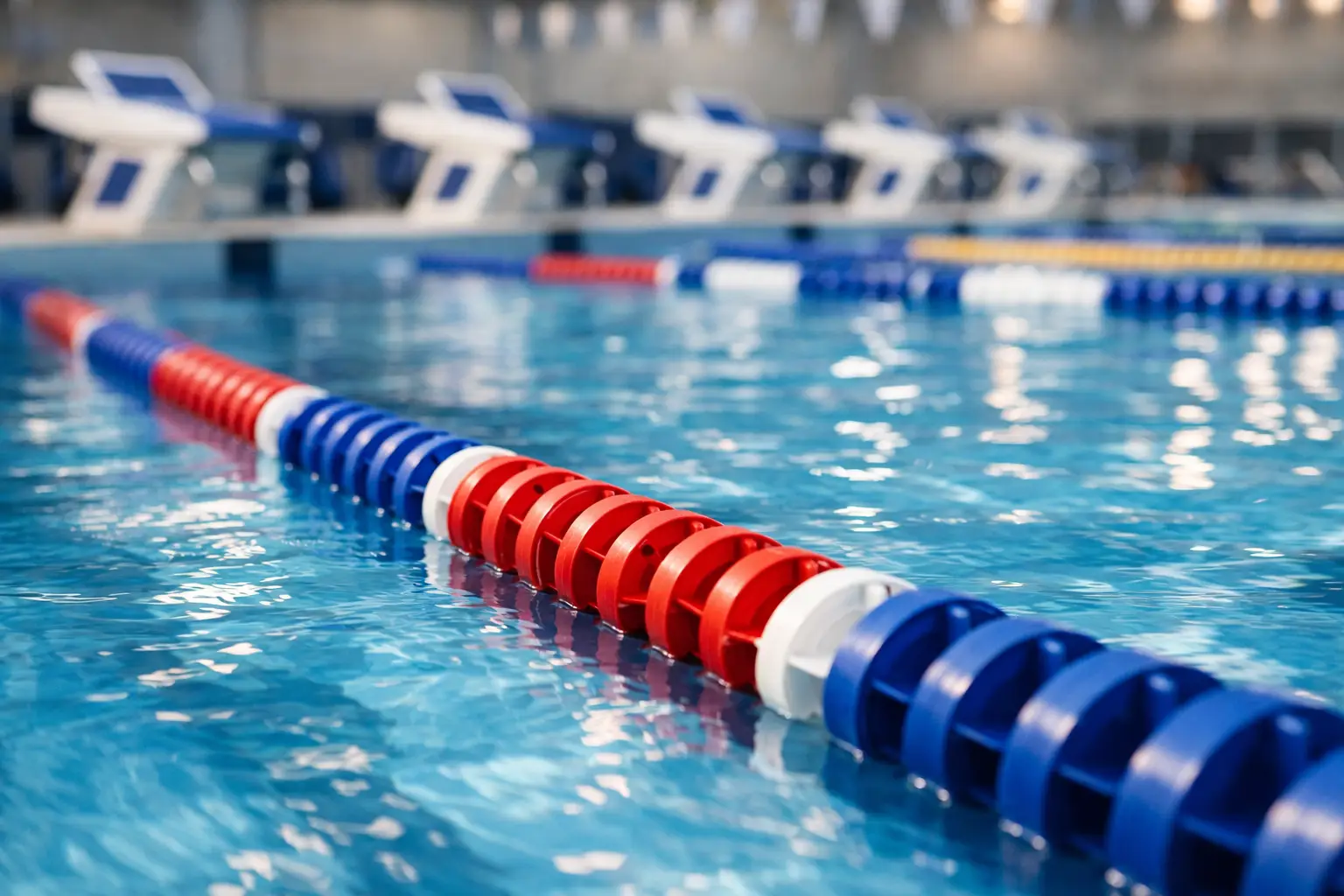 Red Rope Water Pool Pool Lane Ropes for Performance Pools - Aquatic