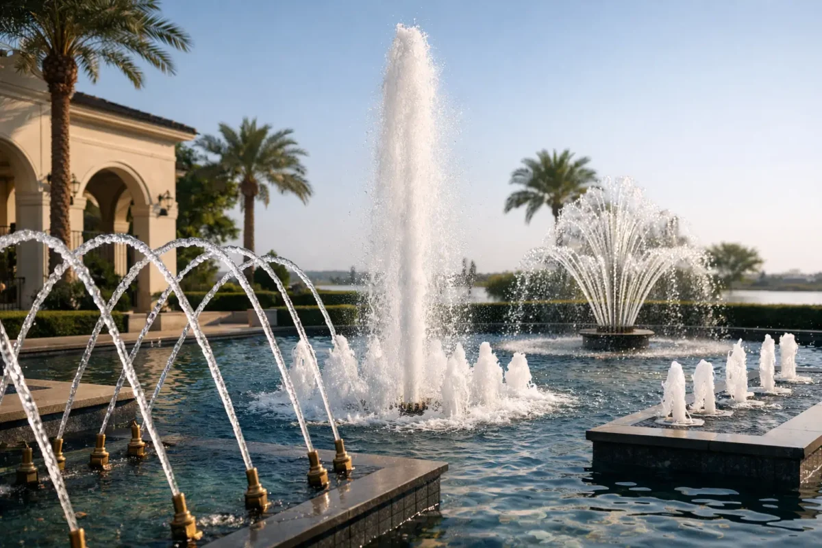 Best Fountain Nozzle Patterns for Luxury Projects