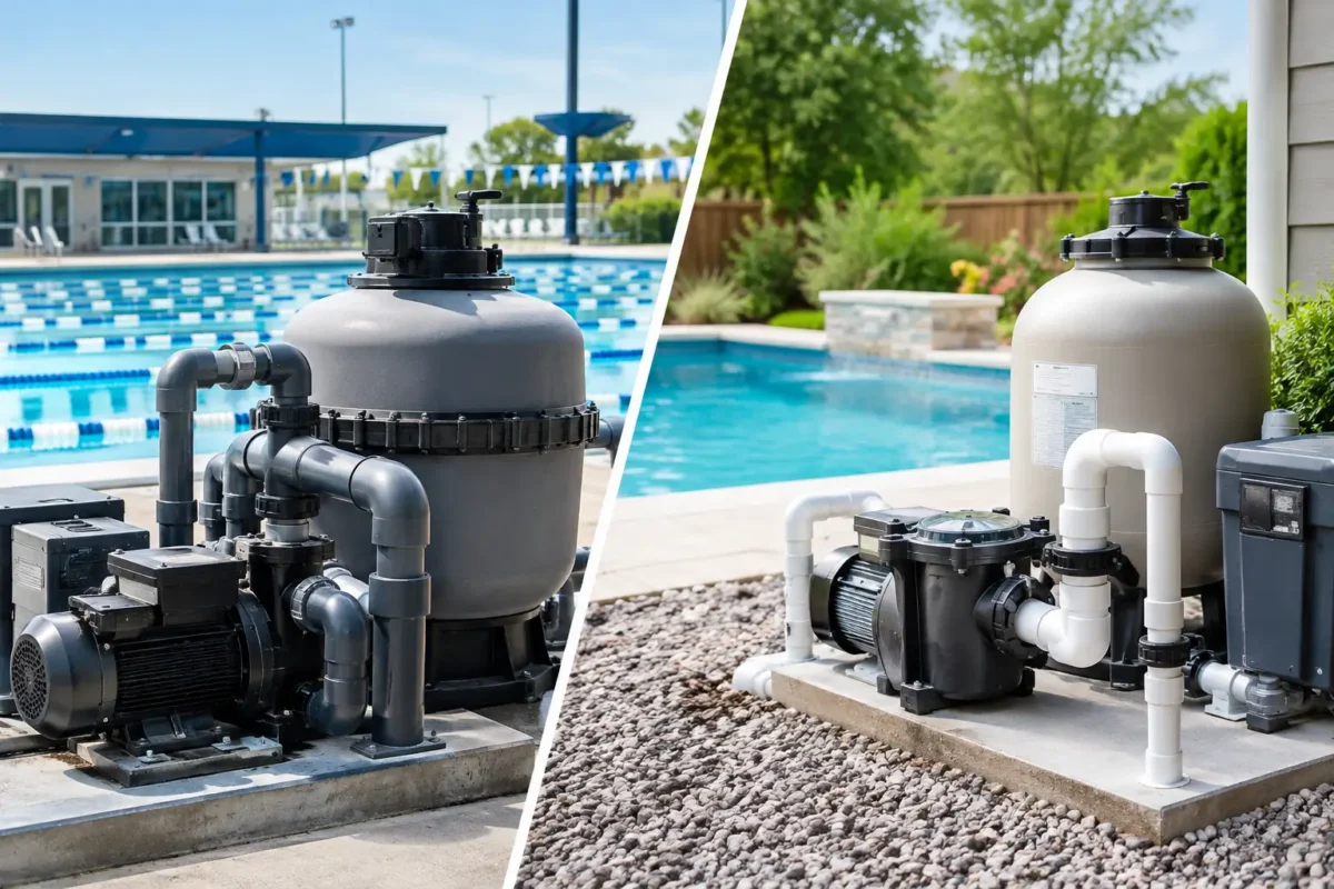 Commercial Versus Residential Pool Equipment
